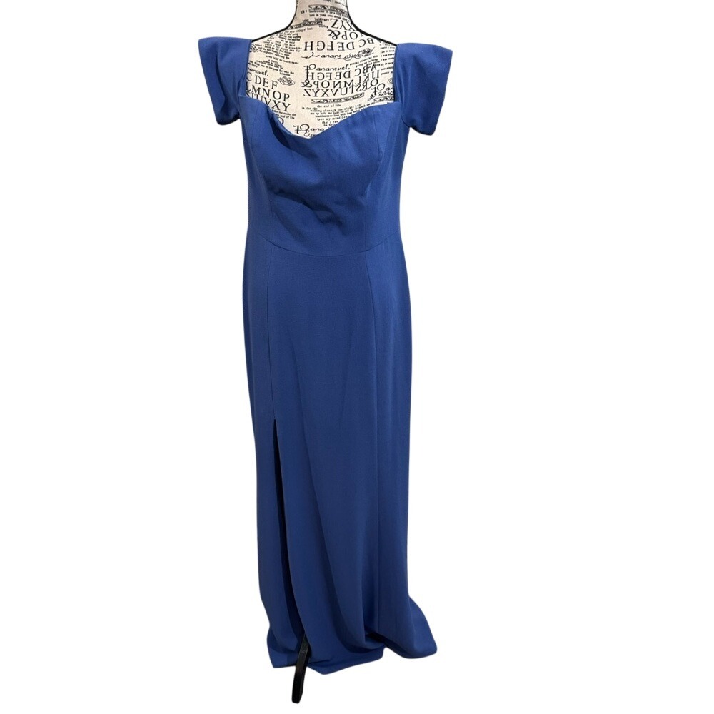 Dress the Population Blue‎ Maxi Dress